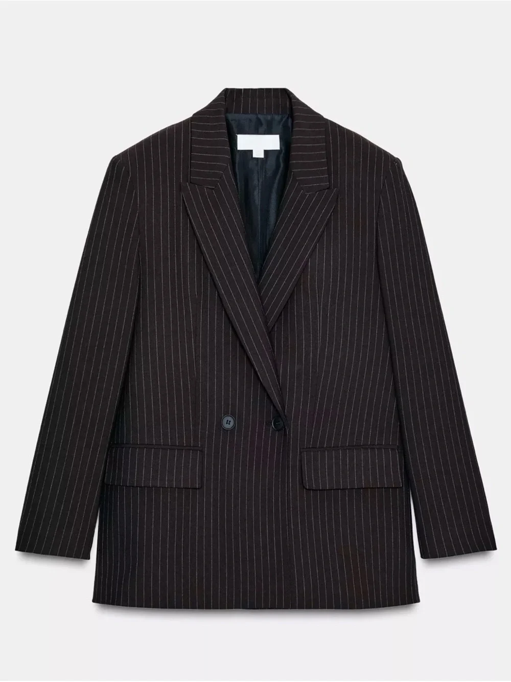Zara Brown Pinstripe Blazer
